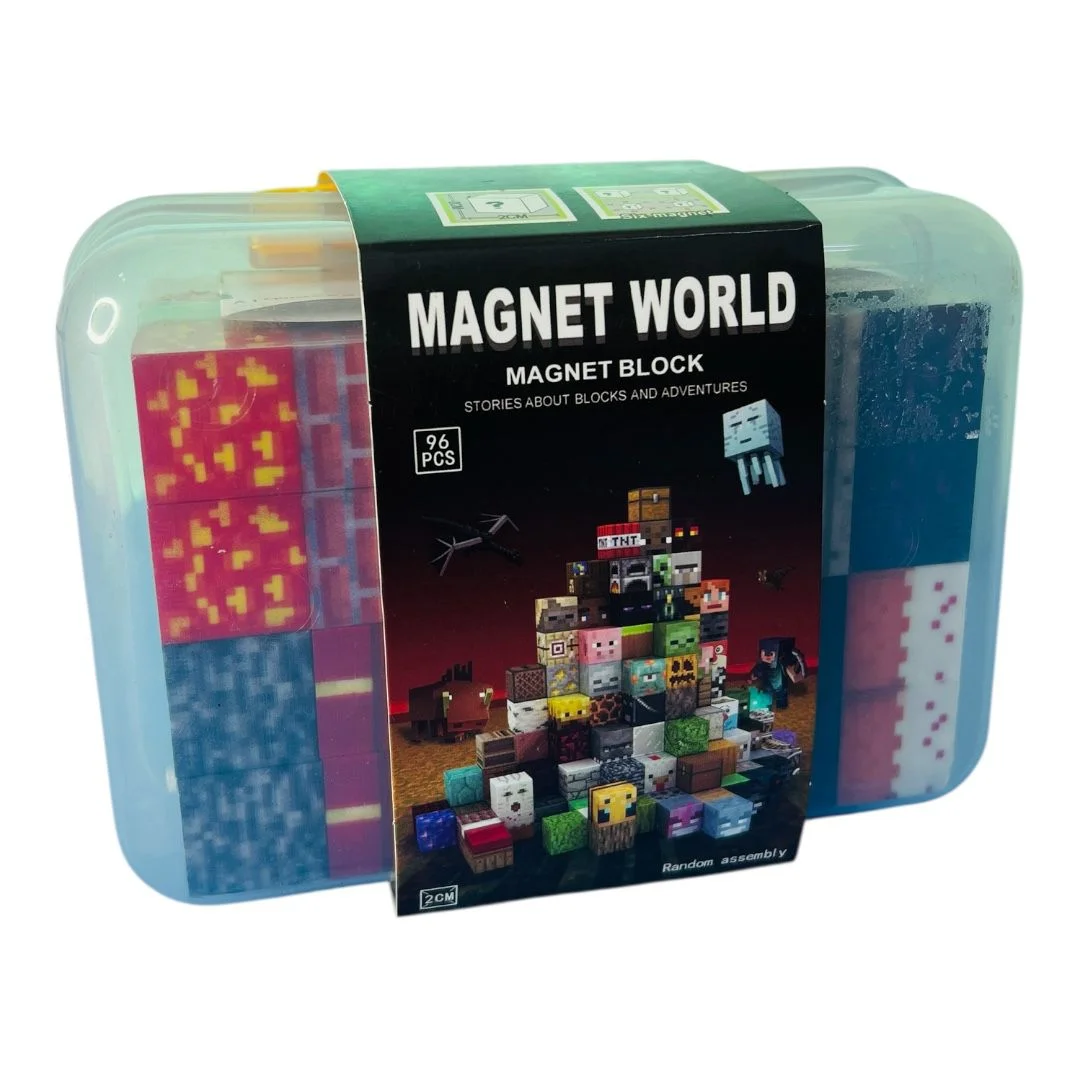 BLOQUES MAGNETICOS MINECRAFT X96 PCS