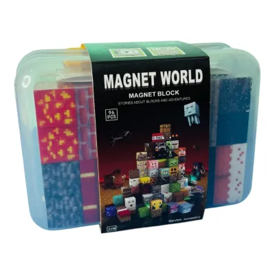 BLOQUES MAGNETICOS MINECRAFT X96 PCS