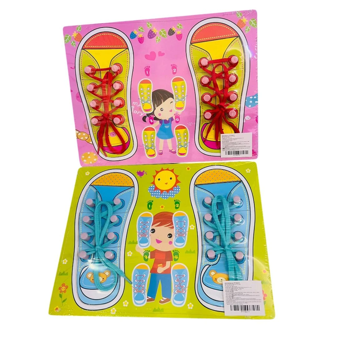 TABLA DIDACTICA ZAPATOS PARA AMARRAR