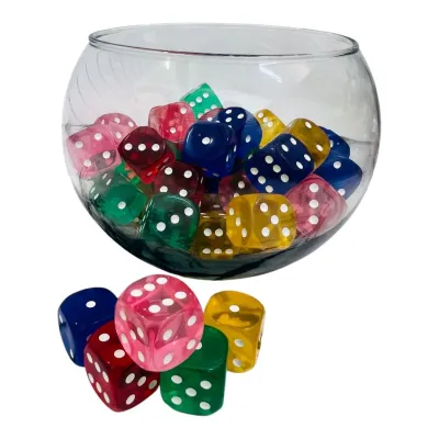 DADO CRISTAL PEQUEÑO X 50