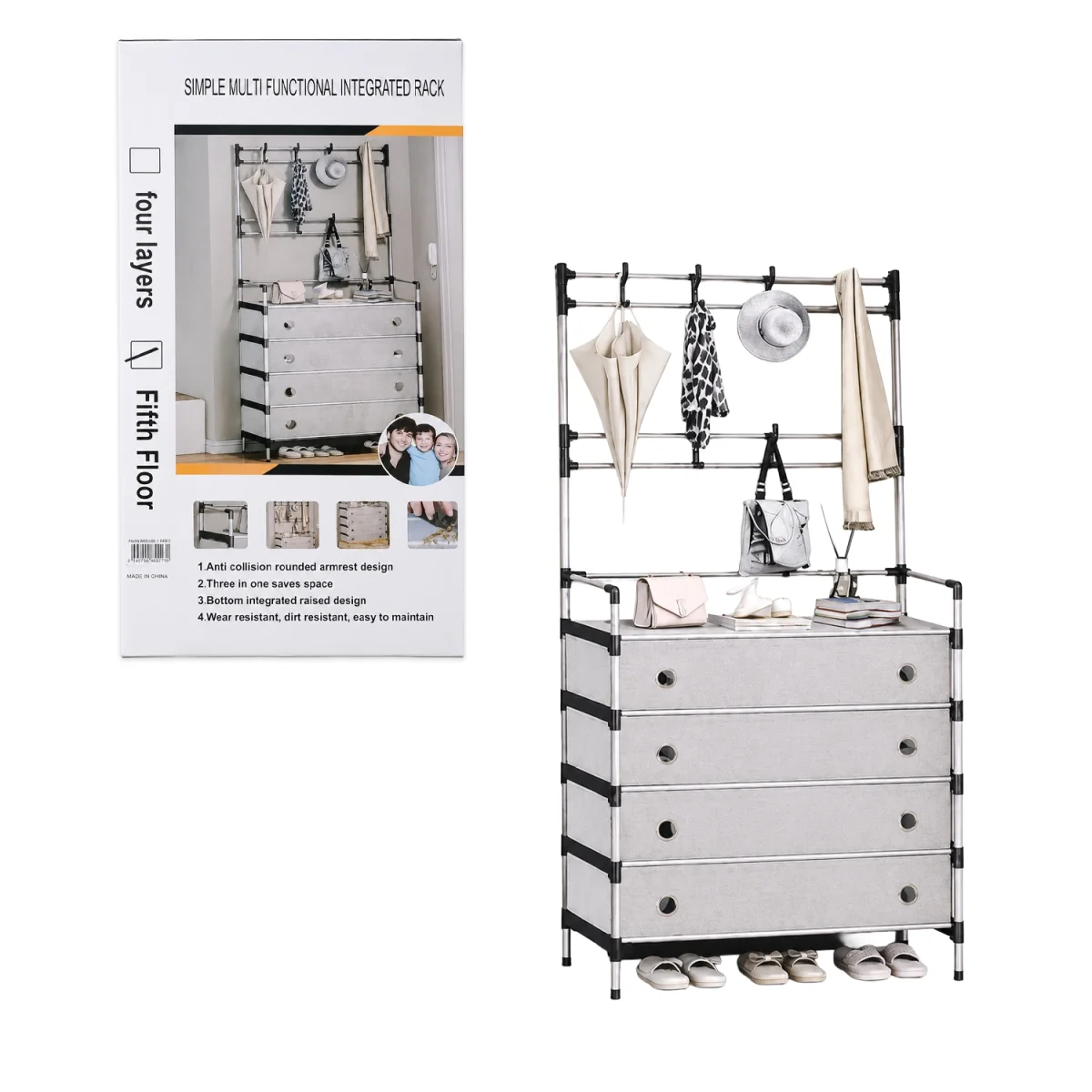 ORGANIZADOR MULTIUSOS METALICO 55*28*183CM