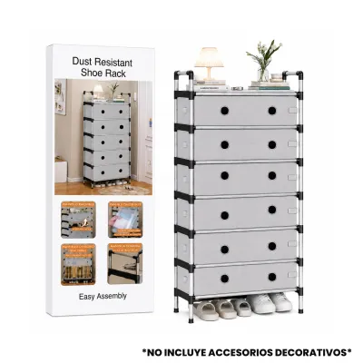 ORGANIZADOR MULTIUSOS METALICO 7 NIVELES 55*28*130CM