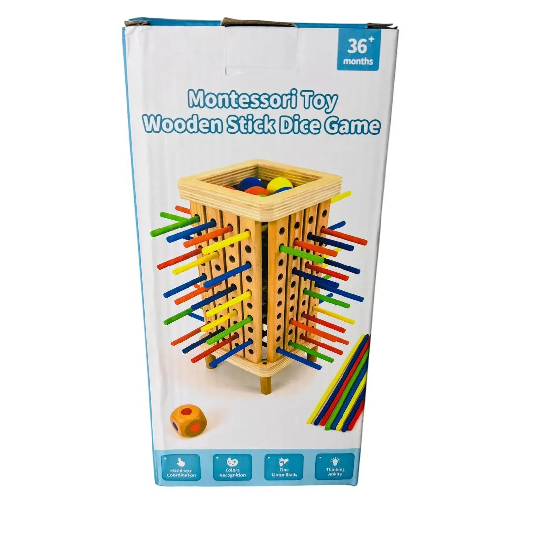 TORRE DE EQUILIBRIO CON PELOTAS Y PALOS MADERA
