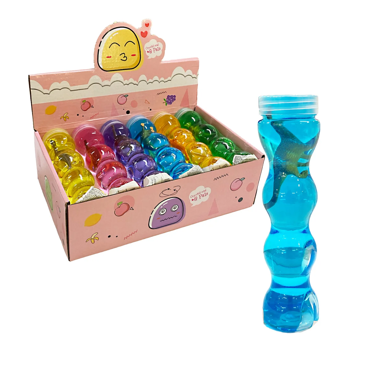 SLIME TUBO CON DINOSAURIO (CJX6)