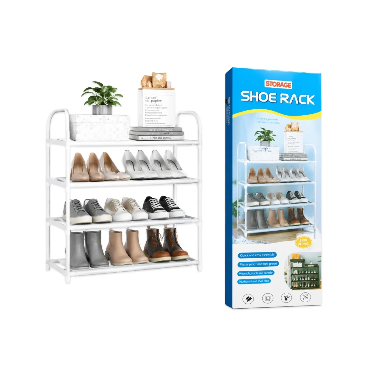 ORGANIZADOR PARA ZAPATOS METALICO 60*21*75CM