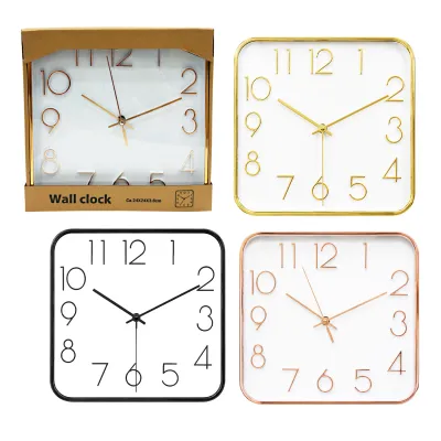 RELOJ DE PARED CUADRADO 24CM