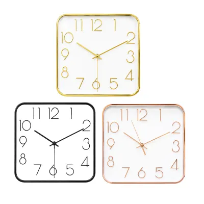 RELOJ DE PARED CUADRADO 24CM