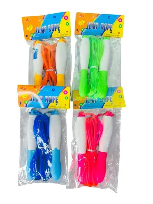 CUERDA SILICONADA DE SALTAR CON CONTADOR 4 COLORES