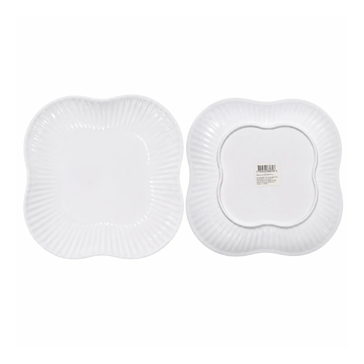 PLATO MELAMINA BLANCO 26CM (CJX48)