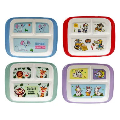 PLATO INFANTIL MELAMINA 3 COMPARTIMENTOS