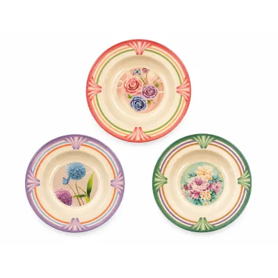 PLATO MELAMINA FLORES 23CM