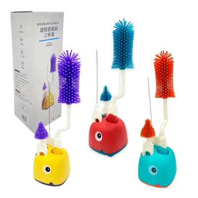 SET CEPILLOS PARA LIMPIAR BOTELLAS X3