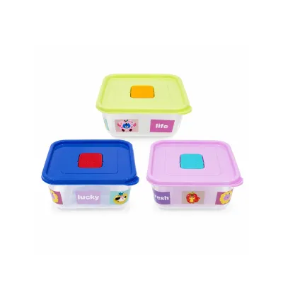 SET DE RECIPIENTES X3 12*5*10CM