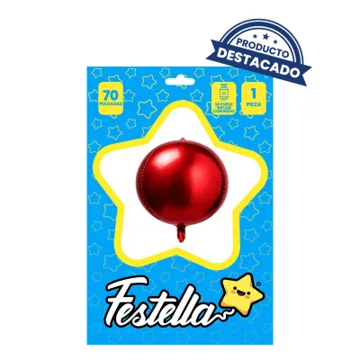 GLOBO REDONDO ROJO 70" (PQTX6)