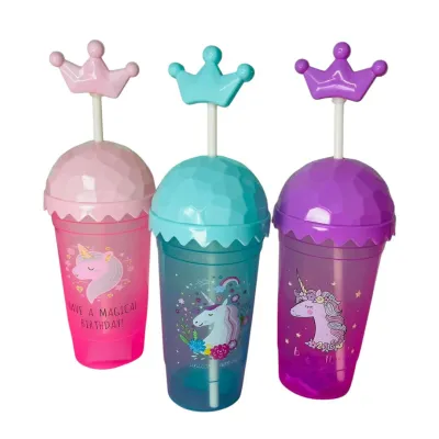 VASO UNICORNIO BOLSA X12 3 COLORES