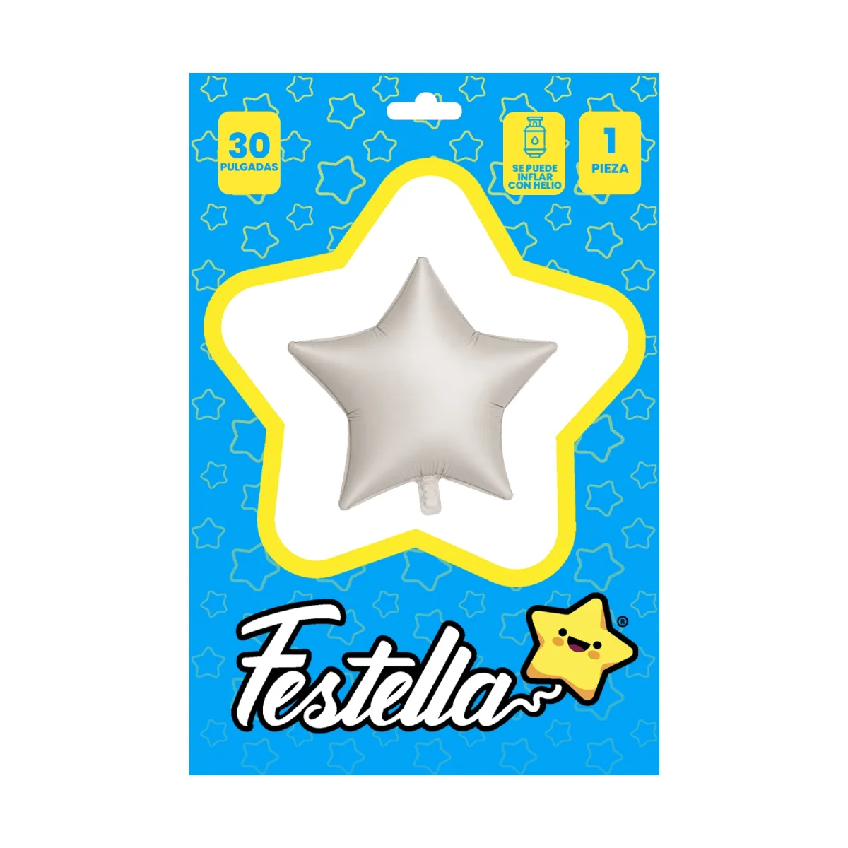 GLOBO ESTRELLA CREMA MATE 30" (PQTX25)