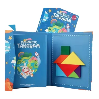 TANGRAM MAGNETICO 7 PIEZAS DINOSAURIO