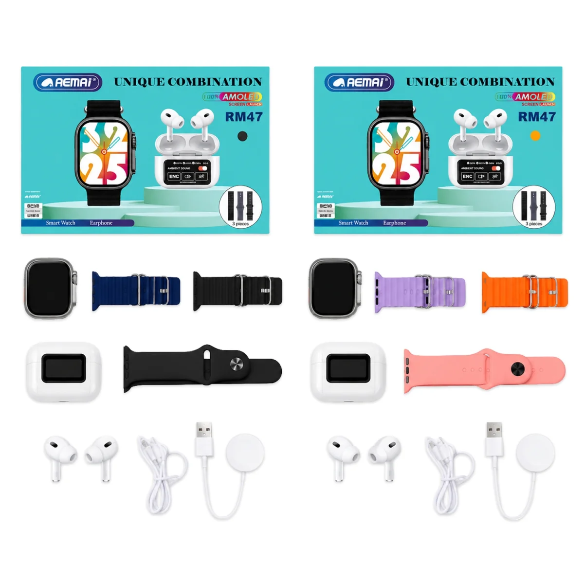 SET RELOJ DIGITAL DE MANO CON AUDIFONOS INALAMBRICOS