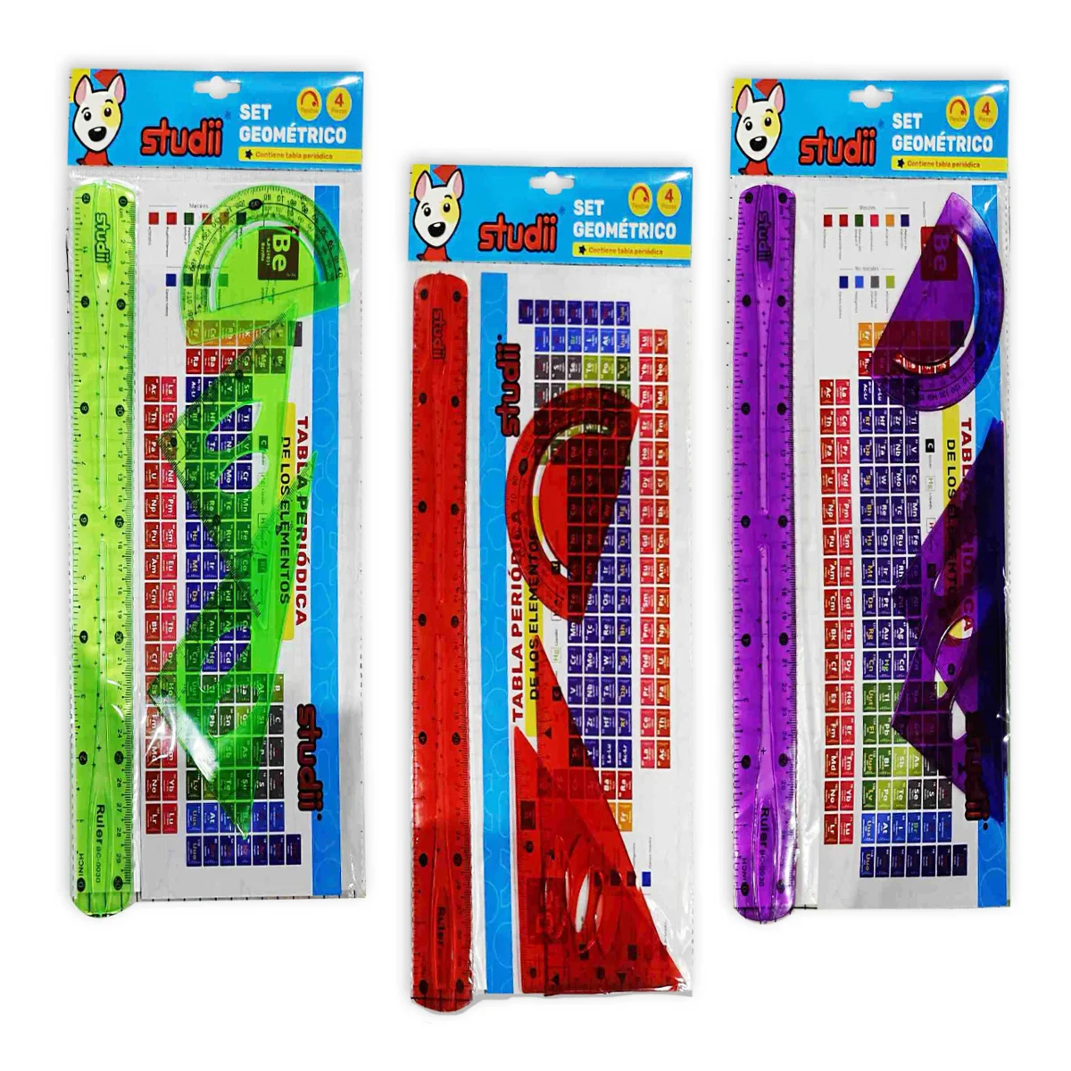 JUEGO GEOMETRICO FLEXIBLE X4 CON TABLA (PQTX24)