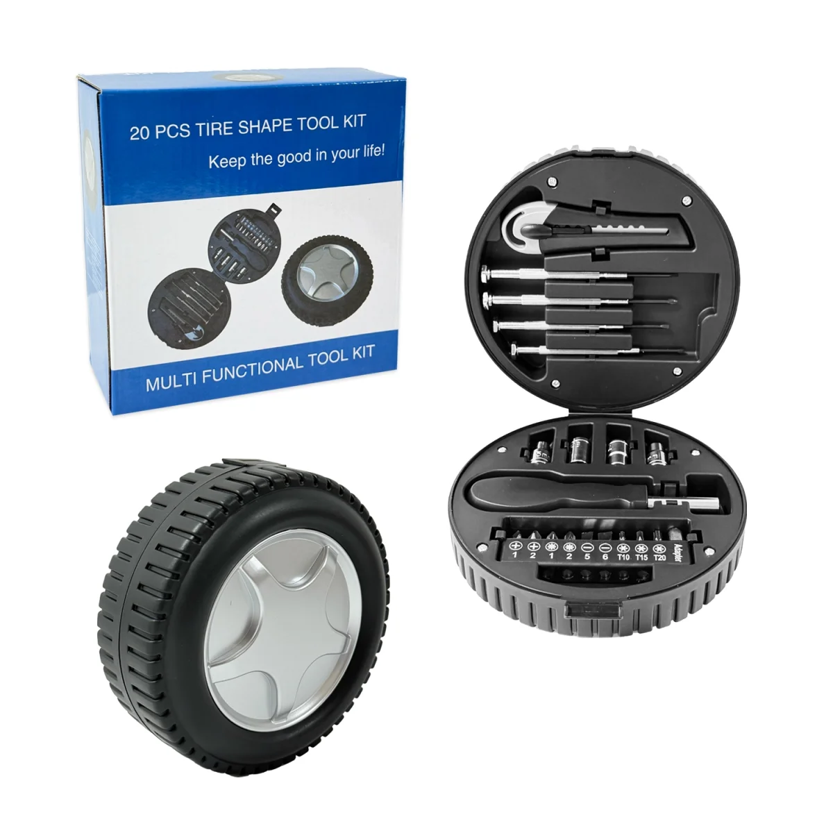 SET DESTORNILLADOR EN LLANTA X20PCS