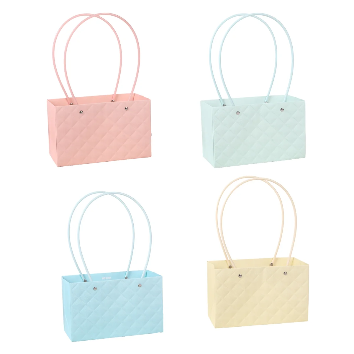BOLSA REGALO PASTEL TIPO BOLSO 13*22*10CM (PQTX10)
