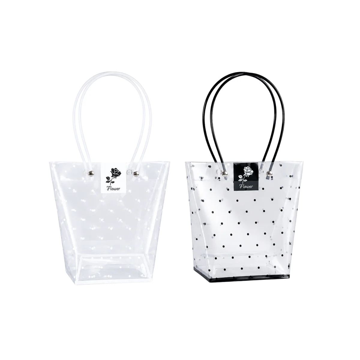 BOLSA REGALO TRANSPARENTE TIPO BOLSO 26*24CM (PQTX10)