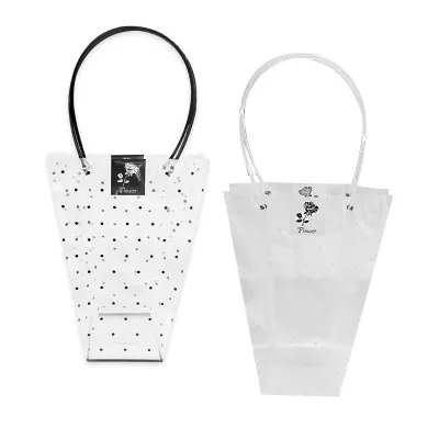 BOLSA REGALO TRANSPARENTE TIPO BOLSO 35*26CM (PQTX10)