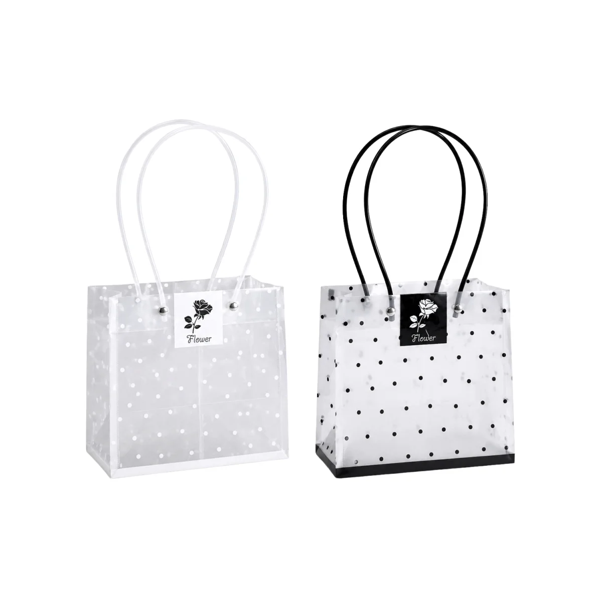BOLSA REGALO TRANSPARENTE TIPO BOLSO 17*16*15CM (PQTX10)