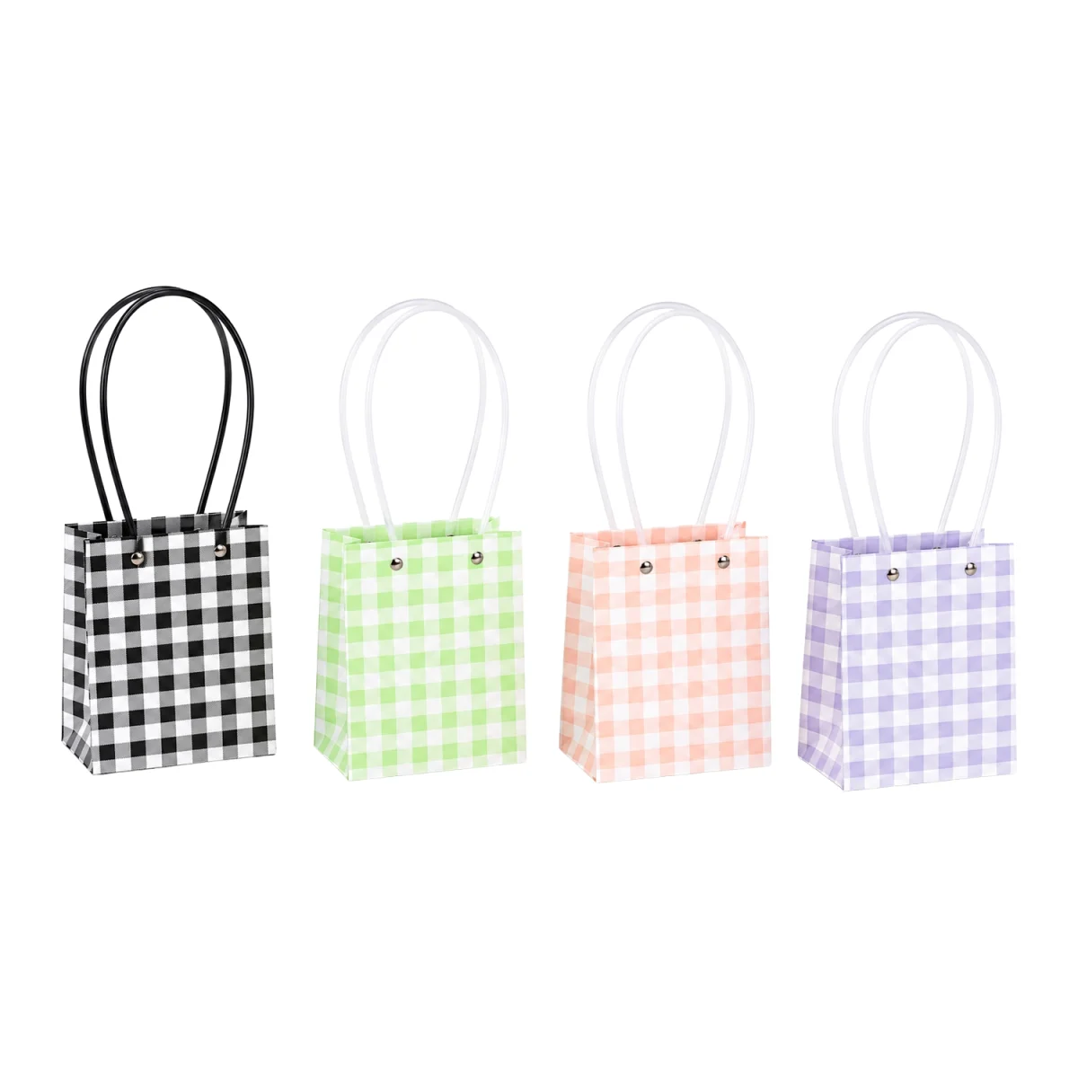 BOLSA REGALO CUADROS TIPO BOLSO 15*13*12.5CM (PQTX10)