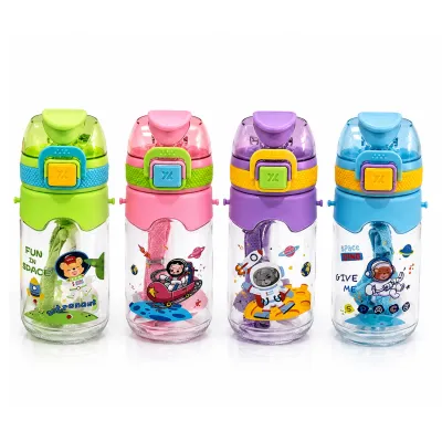 TERMO PLASTICO ANIMALES ASTRONAUTA 580ML