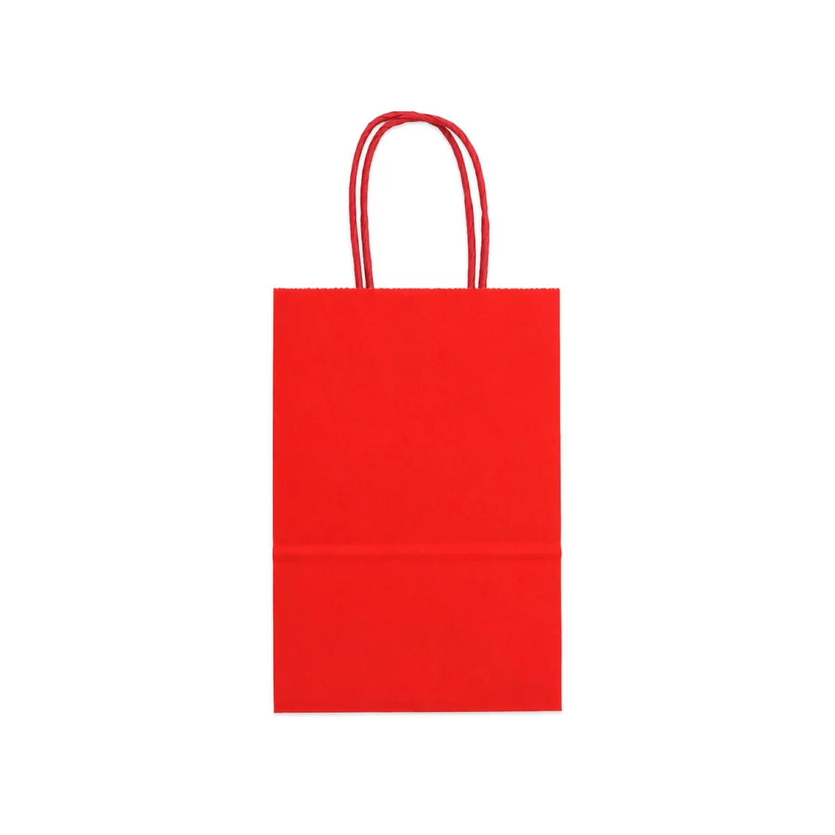 BOLSA REGALO ROJA DE PAPEL 13*21*8CM (PQTX12)