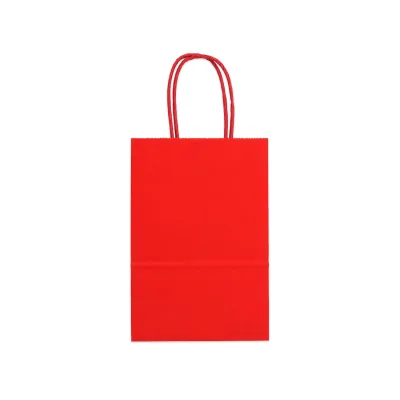 BOLSA REGALO ROJA DE PAPEL 13*21*8CM (PQTX12)