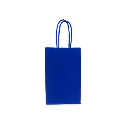 BOLSA REGALO AZUL DE PAPEL 13*21*8CM (PQTX12)