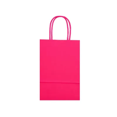 BOLSA REGALO FUCSIA DE PAPEL 13*21*8CM (PQTX12)