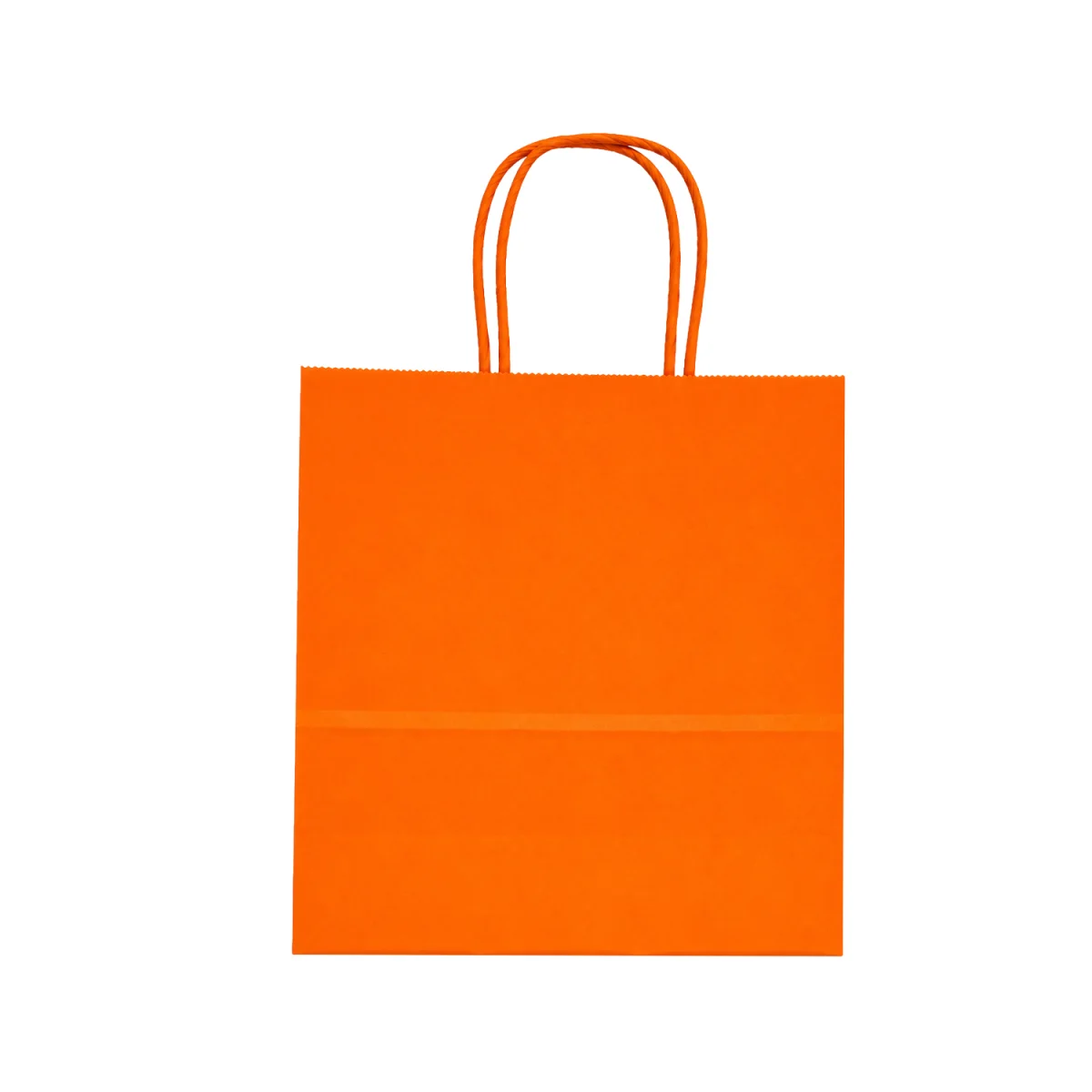 BOLSA REGALO NARANJA DE PAPEL 22*27*11CM (PQTX12)