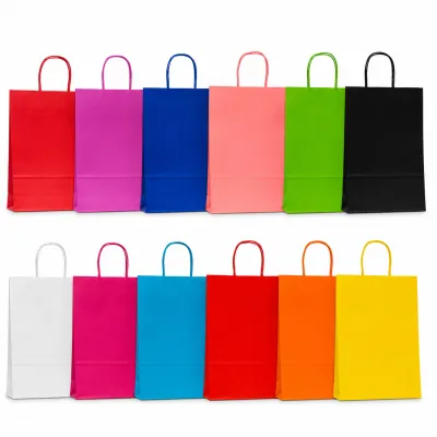 BOLSA REGALO AZUL DE PAPEL 31*42*11.5CM (PQTX12)