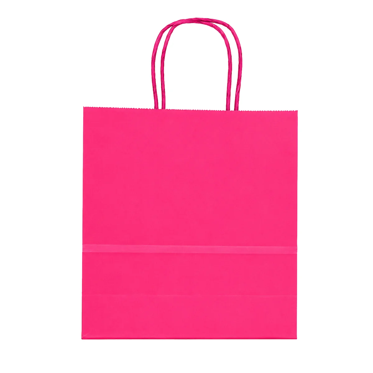 BOLSA REGALO FUCSIA DE PAPEL 31*42*11.5CM (PQTX12)