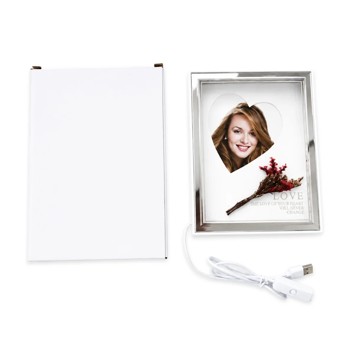 PORTARRETRATO CON LUZ 7" (USB)