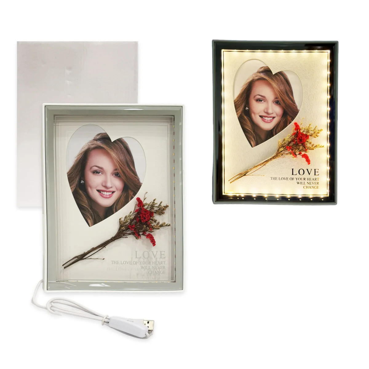 PORTARRETRATO CON LUZ 7" (USB)
