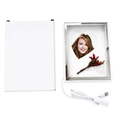 PORTARRETRATO CON LUZ 8" (USB)