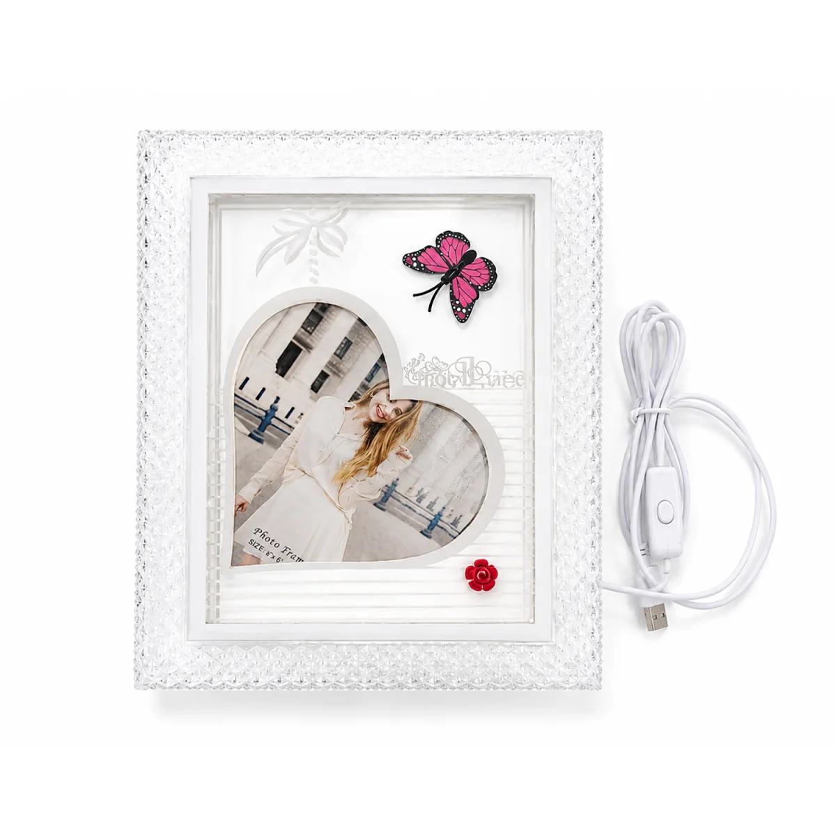PORTARRETRATO CON LUZ 7" (USB)