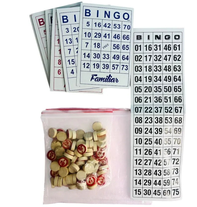 BOLSA FICHA BINGO  X 40