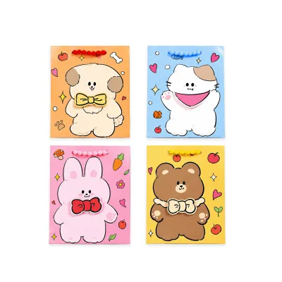 BOLSA REGALO ANIMALES 23*18*10CM (PQTX12)