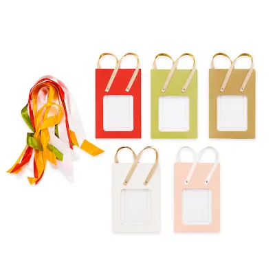 BOLSA REGALO COLORES 21*18*8.5CM (PQTX12)