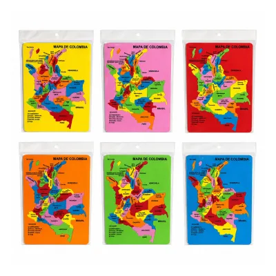 ROMPECABEZAS DIDACTICO MAPA COLOMBIA 19*26CM