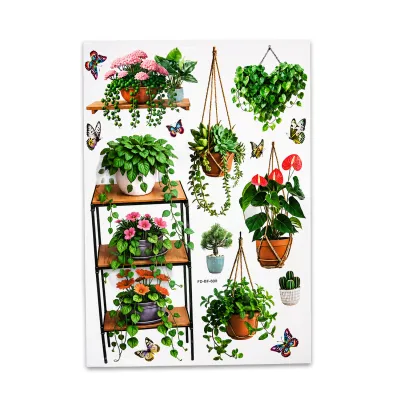 STICKER ADHESIVO PLANTAS 51*70CM (PQTX10)