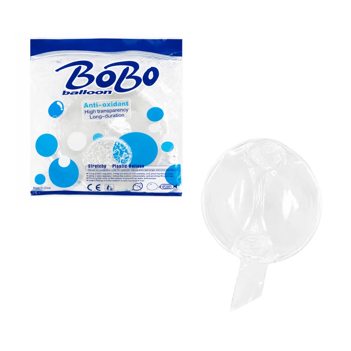 GLOBO BURBUJA REDONDO 20" (PQTX50)
