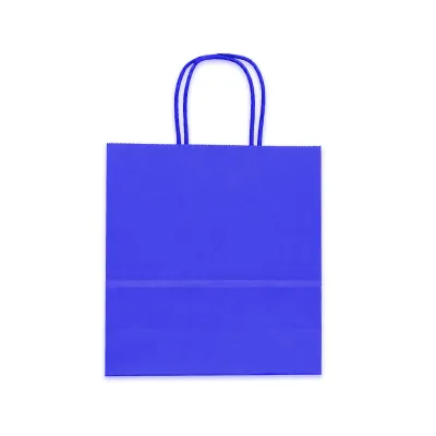 BOLSA REGALO AZUL DE PAPEL 22*27*11CM (PQTX12)