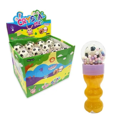 SLIME TUBO ESCARCHADO CON BALON DE FUTBOL