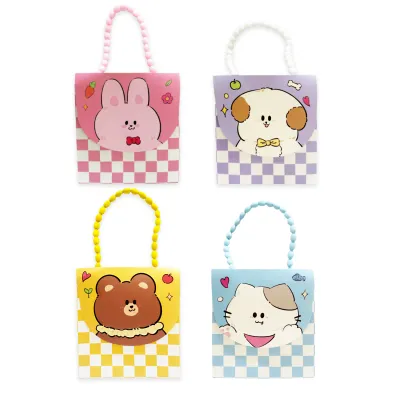 BOLSA REGALO ANIMALES 14.5*14*6.5CM (PQTX12)